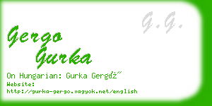 gergo gurka business card